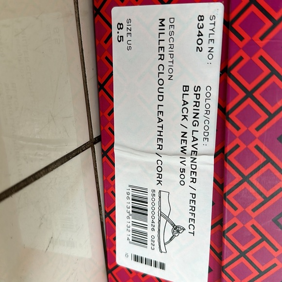 New in box Tory Burch miller cloud leather/cork slides - Picture 2 of 5